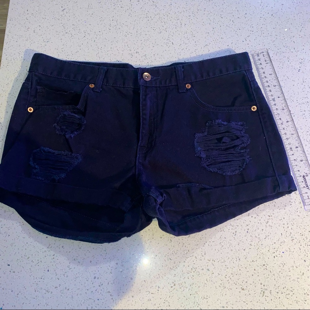 Dark nAvy denim shorts